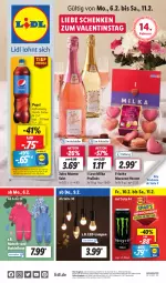 Gazetka promocyjna Lidl - Aktionsprospekt - Gazetka - ważna od 11.02 do 11.02.2023 - strona 1 - produkty: angebot, angebote, Bad, bio, coupon, eis, elle, hose, jules mumm, Lampe, mac, milka, mumm, pepsi, reis, sekt, teller, Ti