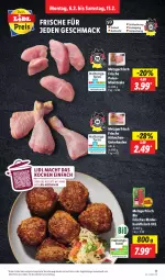 Gazetka promocyjna Lidl - Aktionsprospekt - Gazetka - ważna od 11.02 do 11.02.2023 - strona 11 - produkty: angebot, bio, eis, fleisch, Frische Hähnchen, hackfleisch, mac, pute, reis, rezept, rezepte, rind, rinder, rinderhackfleisch, steak, steaks, Ti, ZTE