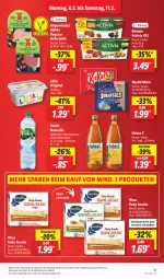 Gazetka promocyjna Lidl - Aktionsprospekt - Gazetka - ważna od 11.02 do 11.02.2023 - strona 19 - produkty: activia, Alwa, angebot, aufschnitt, danone, danone activia, eis, elle, gin, Hohes C, lätta, mineralwasser, natur, natürliches mineralwasser, nestlé, preisvorteil, reis, rel, rügenwalder, rügenwalder mühle, snack, snacks, Ti, volvic, wasa, wasser, ZTE