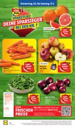 Gazetka promocyjna Lidl - Aktionsprospekt - Gazetka - ważna od 11.02 do 11.02.2023 - strona 40 - produkty: angebot, discount, eis, ente, feldsalat, frucht, früchte, grapefruit, magazin, möhren, obst, Obst und Gemüse, reis, Rote Zwiebel, salat, Ti, und gemüse, zwiebel, zwiebeln