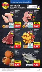 Gazetka promocyjna Lidl - Aktionsprospekt - Gazetka - ważna od 11.02 do 11.02.2023 - strona 41 - produkty: Abtei, brustfilet, burger, chicken nuggets, dip, discount, eis, filet, fisch, fische, Fischer, hähnchenbrust, hähnchenbrustfilet, jungbullen, kotelett, mac, nuggets, preisvorteil, reis, schwein, schweine, schweinekotelett, steak, Ti, wein, weine, wolfsbarsch