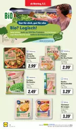 Gazetka promocyjna Lidl - Aktionsprospekt - Gazetka - ważna od 11.02 do 11.02.2023 - strona 8 - produkty: bio, Bio-Gemüse, elle, filet, forelle, lasagne, ndk, pizza, rel, Ria, Schal, Schale, Ti