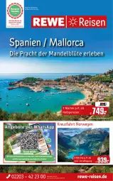 Gazetka promocyjna Rewe Reisen - Reiseprospekt - Gazetka - ważna od 27.09 do 27.09.2024 - strona 1 - produkty: bestpreis, Blüte, buch, eis, mandel, reis, rwe, Ti, uhr