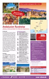 Gazetka promocyjna Rewe Reisen - Reiseprospekt - Gazetka - ważna od 27.09 do 27.09.2024 - strona 14 - produkty: asti, Bau, buch, deutschsprachige reiseleitung, dusche, eis, elle, grana, inklusivleistungen, klimatisierten reisebus, Metro, Rana, reis, reiseverlauf, rel, rezept, Ria, Stier, Tapas, Ti, tisch, uhr, wein, Yo