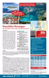 Gazetka promocyjna Rewe Reisen - Reiseprospekt - Gazetka - ważna od 27.09 do 27.09.2024 - strona 21 - produkty: ACC, alkohol, angebot, auer, Bad, balkonkabine, bett, Betten, bier, Brei, buch, decke, diadem, drink, drinks, dusche, eis, elle, ente, fenster, getränk, getränke, gin, grill, inklusivleistungen, kreuzfahrten, Mode, Persona, pool, reis, reiseverlauf, rel, Ria, ring, rwe, Spezi, Sport, Thea, Ti, uhr, wasser, wein