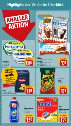 Gazetka promocyjna Rewe - Prospekte - Gazetka - ważna od 18.11 do 18.11.2023 - strona 2 - produkty: barilla, farfalle, funny-frisch, geschirr, geschirrspülmittel, gin, Kinder, Kinder Maxi, kinder maxi king, milch, Milchschnitte, paprika, philadelphia, pingui, pril, reiniger, somat, spülmittel, Ti