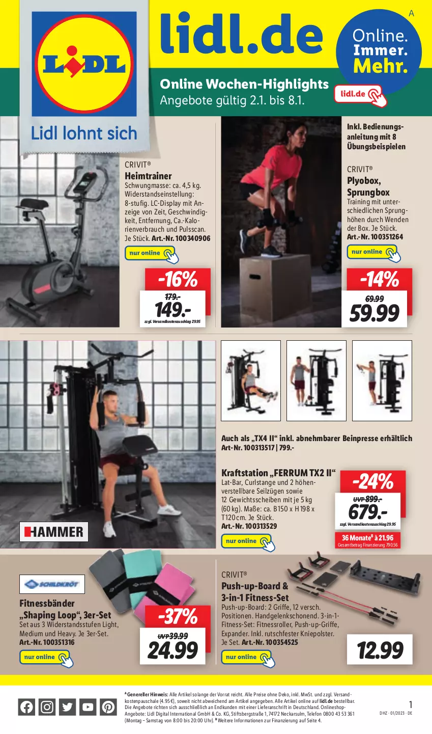 Aktueller Prospekt Lidl - Aktionsprospekt - von 02.01 bis 07.01.2023 - strona 43 - produkty: angebot, angebote, crivit, eis, elle, kraft, ndk, Push-up, Rauch, reis, rel, Roller, rum, Schal, Schale, Spiele, telefon, Ti, uhr, Yo