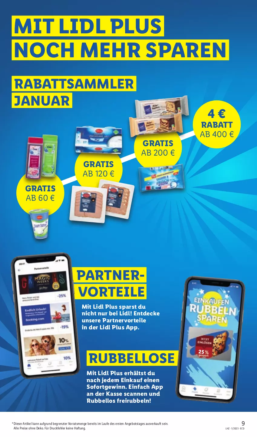 Aktueller Prospekt Lidl - Aktionsprospekt - von 02.01 bis 07.01.2023 - strona 9 - produkty: angebot, decke, eis, reis, Ti, ZTE