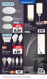 Gazetka promocyjna Lidl - Aktionsprospekt - Gazetka - ważna od 07.01 do 07.01.2023 - strona 29 - produkty: angebot, decke, deckenleuchte, dell, dimmer, eis, elle, Lampe, led-deckenleuchte, Leuchte, leuchten, leuchtmittel, Mode, Philips, reis, Schal, Ti, tisch, tischleuchte, ZTE