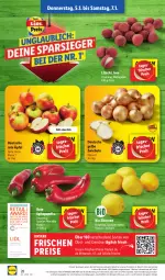 Gazetka promocyjna Lidl - Aktionsprospekt - Gazetka - ważna od 07.01 do 07.01.2023 - strona 30 - produkty: angebot, bio, discount, eis, ente, frucht, magazin, obst, Obst und Gemüse, paprika, reis, Spitzpaprika, Ti, und gemüse, zitrone, zitronen, zwiebel, zwiebeln