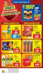 Gazetka promocyjna Lidl - Aktionsprospekt - Gazetka - ważna od 07.01 do 07.01.2023 - strona 42 - produkty: angebot, bolognese, Bona, Cabanossi, coca-cola, cola, coupon, drucker, dulano, eier, eis, elle, Engel, fanta, getränk, granini, kaffee, kerze, Ländertee, lasagne, Mezzo Mix, Milbona, papier, preisvorteil, reis, sprite, tee, teekanne, teller, Ti, volvic, ZTE