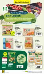 Gazetka promocyjna Lidl - Aktionsprospekt - Gazetka - ważna od 07.01 do 07.01.2023 - strona 48 - produkty: auer, basis müsli, bio, bio gemüse, bioland, decke, erde, garnelen, lachs, lack, müsli, natur, ndk, nudel, nudeln, pfanne, Räucherlachs, Schal, Schale, Ti, Tofu