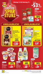 Gazetka promocyjna Lidl - Aktionsprospekt - Gazetka - ważna od 07.01 do 07.01.2023 - strona 6 - produkty: bio, butter, buttermilch, Cap, cappuccino, cin, dulano, eis, elle, frucht, ingwer, joghur, joghurt, latte, milch, Müller, ndk, Nescafé, nescafé gold, quinoa, reis, reis-fit, sahne, Sahnejoghurt, Schal, Schale, teller, Ti, vita, wurst, zott