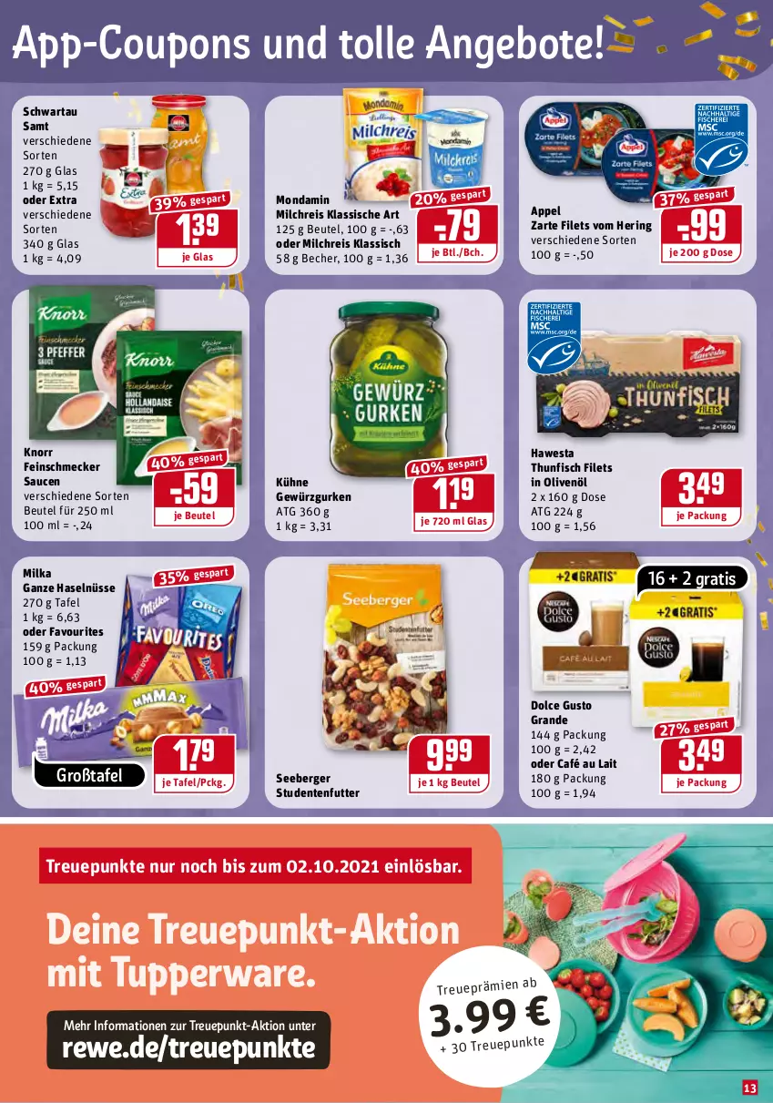 Aktueller Prospekt Rewe - Diese Woche im Angebot! - von 27.09 bis 02.10.2021 - strona 13