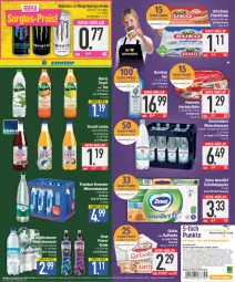 Gazetka promocyjna E Center - Angebote der Woche - Gazetka - ważna od 30.09 do 30.09.2023 - strona 15 - produkty: adelholzener, Alwa, arla, arla buko, Becher, brunnen, Buko, coupon, coupons, creme, deka, deutschlandcard, drink, eis, energy drink, ente, erde, filet, filets, flasche, franken brunnen, frischkäse, frucht, gerolsteine, gerolsteiner, gin, giotto, hawesta, hering, Herings, heringsfilets, Holz, Käse, mineralwasser, monster, natur, Nektar, papier, Putz- und Reinigungsmittel, raffaello, Reinigung, Reinigungsmittel, reis, rel, ring, saft, sauce, Sprudel, steiner, super-knüller, tee, Ti, toilettenpapier, volvic, wasser, zewa, ZTE