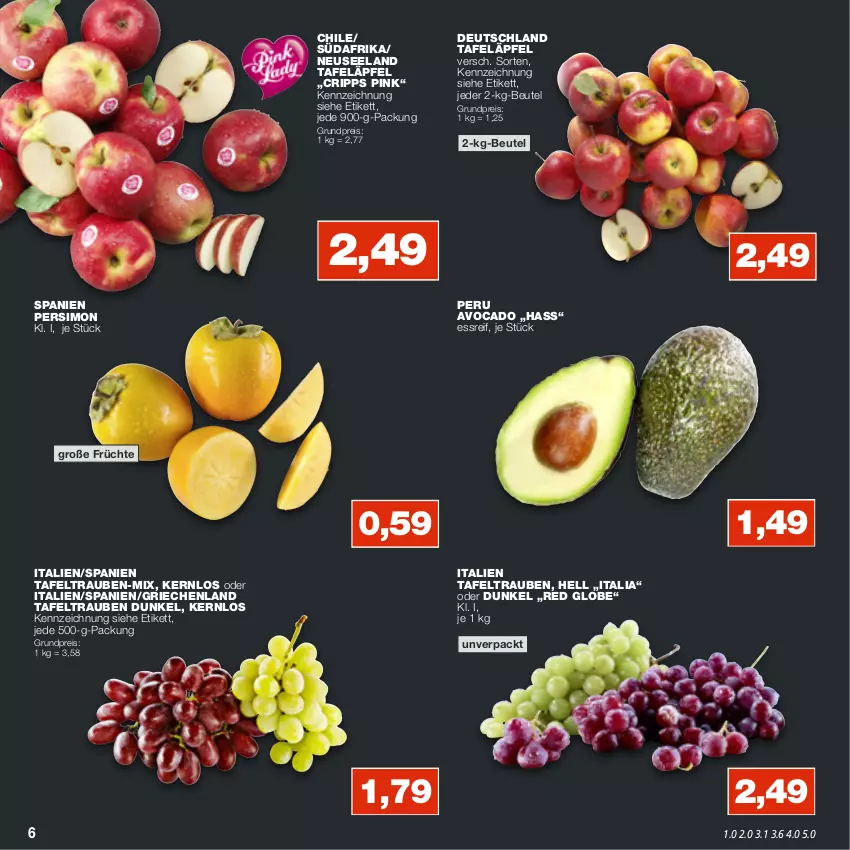 Aktueller Prospekt Real - von 24.10 bis 29.10.2022 - strona 6 - produkty: avocado, beutel, eis, Elan, früchte, reis, sim, tafeläpfel, tafeltrauben, Ti, trauben