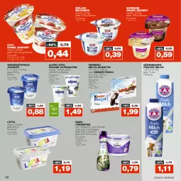 Gazetka promocyjna Real - Gazetka - ważna od 29.10 do 29.10.2022 - strona 10 - produkty: alpro, bärenmarke, Becher, creme, dessert, ehrmann, Ehrmann Grand Dessert, eis, ferrero, flasche, frische milch, joghur, joghurt, Kinder, kinder pingui, lätta, milch, milch-schnitte, milchreis, Müller, pingui, rama, rama cremefine, reis, sahne, sahne joghurt, soya, Ti, weihenstephan, zott