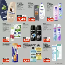 Gazetka promocyjna Real - Gazetka - ważna od 29.10 do 29.10.2022 - strona 22 - produkty: axe, body, bodyspray, bürste, bürsten, dove, Dr. Best, dusche, duschgel, eis, elmex, flasche, Frosch, gin, ginger, haarspray, listerine, meridol, mint, mundspülung, nivea, oder schaumfestiger, reis, schauma, schauma shampoo, schaumfestiger, Seife, shampoo, shampoo oder spülung, spülung, Ti, zahnbürste, zahnbürsten