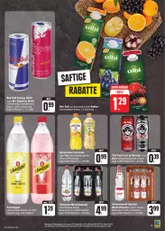 Gazetka promocyjna Edeka - Angebote der Woche - Gazetka - ważna od 07.10 do 07.10.2023 - strona 17 - produkty: Alwa, bio, cola, drink, eis, energy drink, flasche, gerolsteine, gerolsteiner, limo, limonade, mineralwasser, Nektar, pet-flasche, pet-flaschen, red bull, reis, saft, schweppes, Sprudel, steiner, super-knüller, tee, Ti, wasser, ZTE