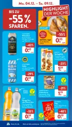 Gazetka promocyjna AldiSud - NÄCHSTE WOCHE - Gazetka - ważna od 09.12 do 09.12.2023 - strona 14 - produkty: aldi, apfel, backofen, backwaren, bier, biscotto, Cashew, cashewkerne, eis, elle, erfrischungsgetränk, flasche, geback, getränk, kokos, natur, natura, Ofen, orange, reis, snack, snacks, Spritzgebäck, Sun Snacks, zitrone