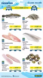Gazetka promocyjna Metro - Wochen-Angebote - Gazetka - ważna od 08.11 do 08.11.2025 - strona 7 - produkty: Abtei, angebot, angebote, aqua, elle, filet, fisch, fische, Fischer, forelle, frischfisch, garnelen, lachs, Metro, rel, Ria, Schere, teppich, Ti, Wild, Zander