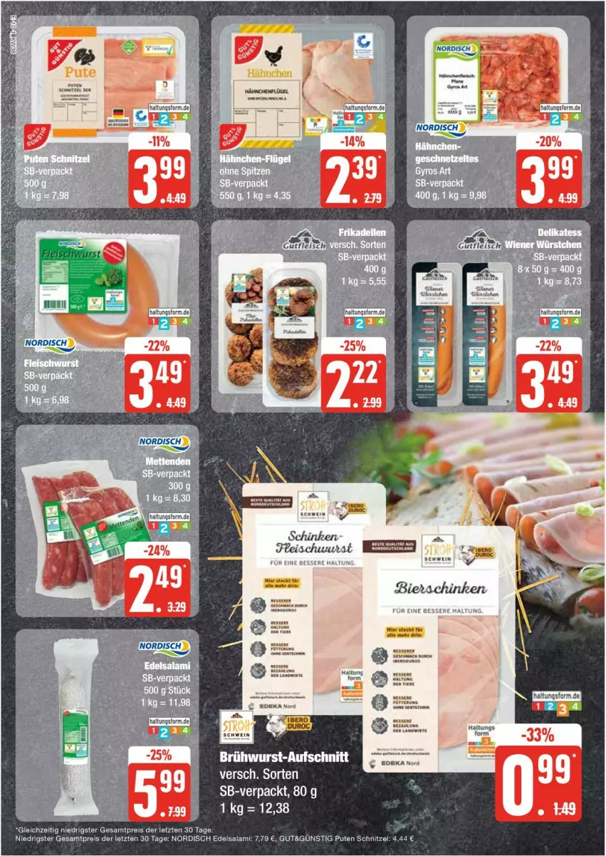 Aktueller Prospekt Edeka - Prospekte - von 16.09 bis 21.09.2024 - strona 10 - produkty: Edelsalami, eis, pute, reis, salami, schinken, schnitzel, Ti, ZTE