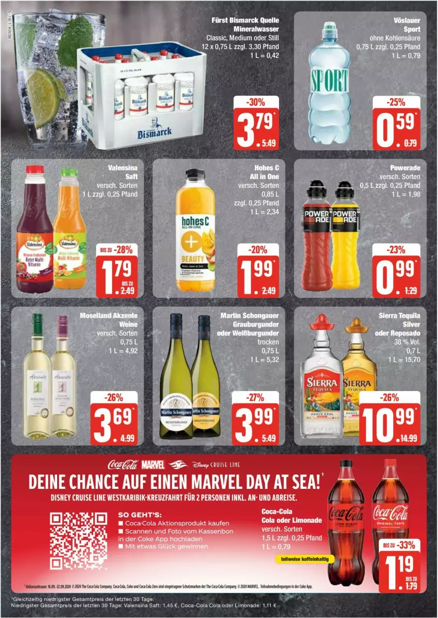 Aktueller Prospekt Edeka - Prospekte - von 16.09 bis 21.09.2024 - strona 18 - produkty: Brei, coca-cola, cola, disney, eis, LG, reis, Ti, ZTE