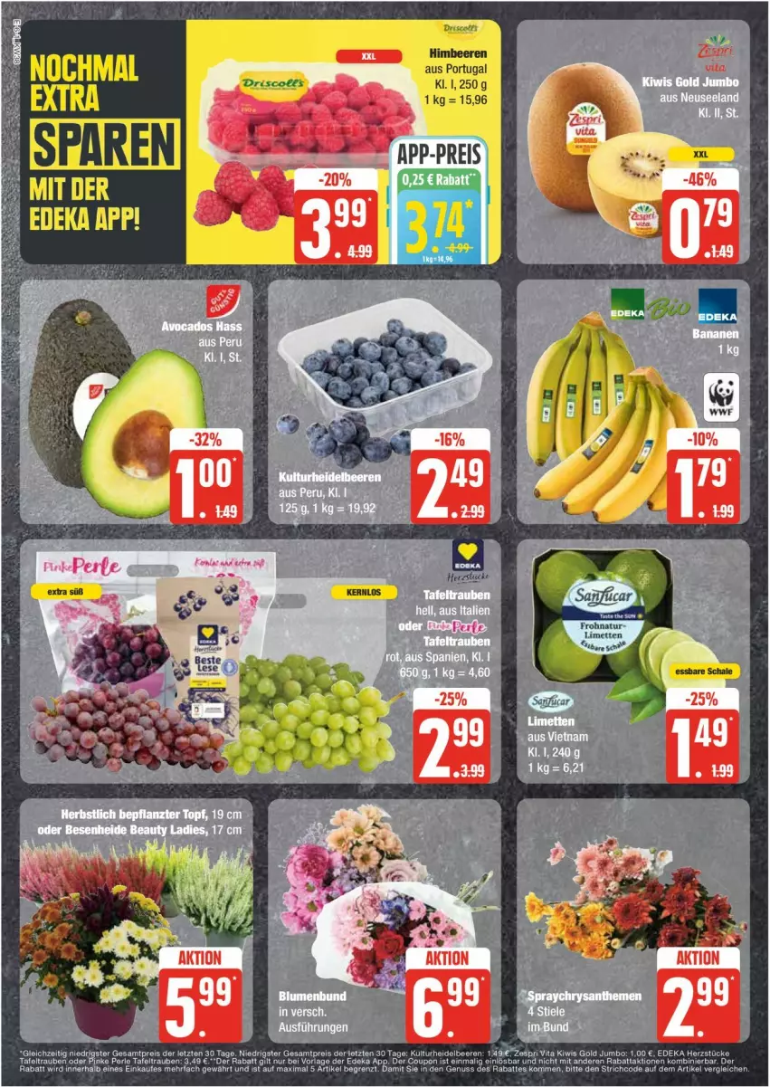 Aktueller Prospekt Edeka - Prospekte - von 16.09 bis 21.09.2024 - strona 6 - produkty: Elan, jumbo, kiwi, topf, ZTE