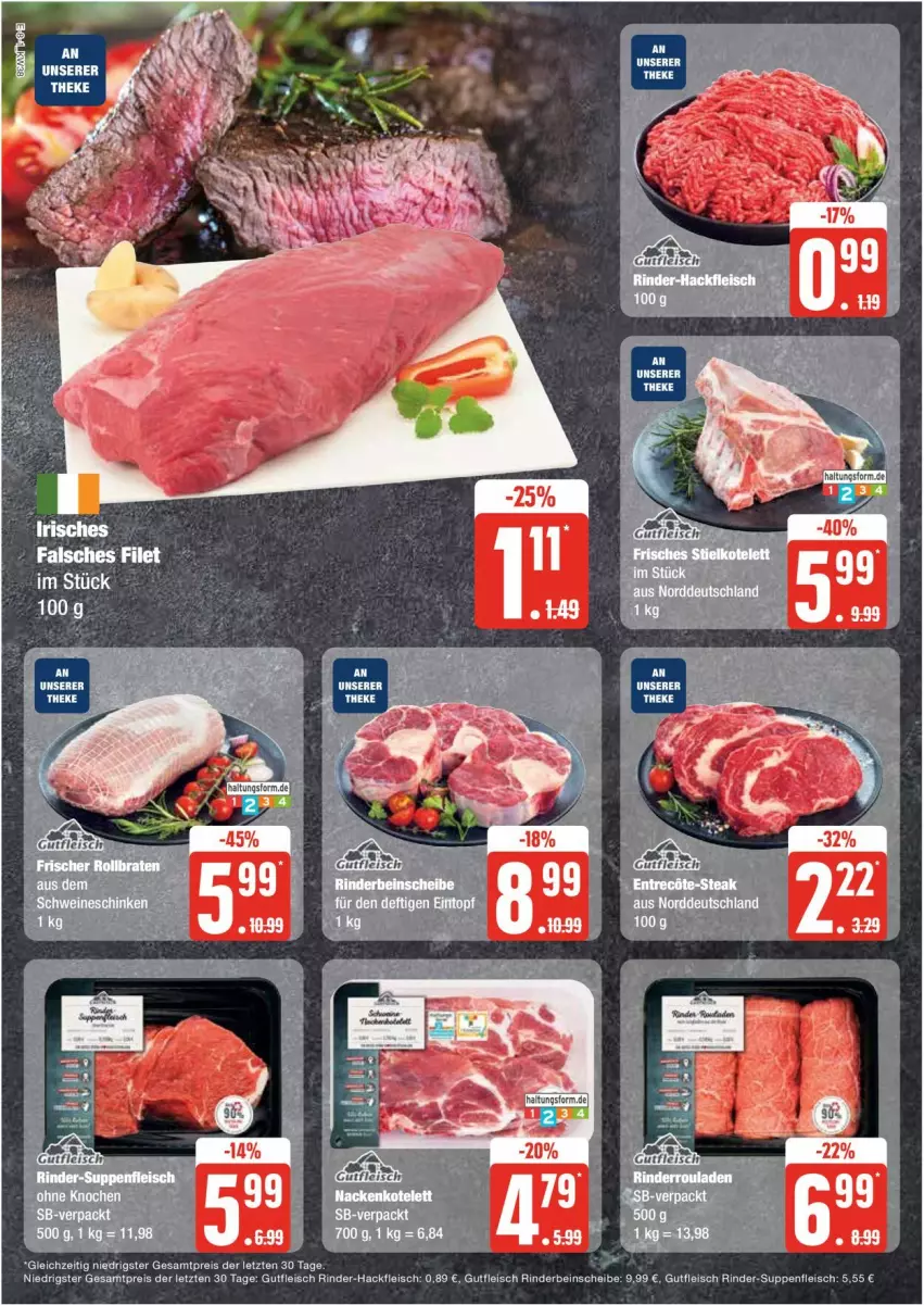 Aktueller Prospekt Edeka - Prospekte - von 16.09 bis 21.09.2024 - strona 8 - produkty: eis, Falsches Filet, filet, fleisch, gutfleisch, hackfleisch, reis, rind, rinder, rinder-hackfleisch, suppe, suppen, suppenfleisch, Ti, ZTE