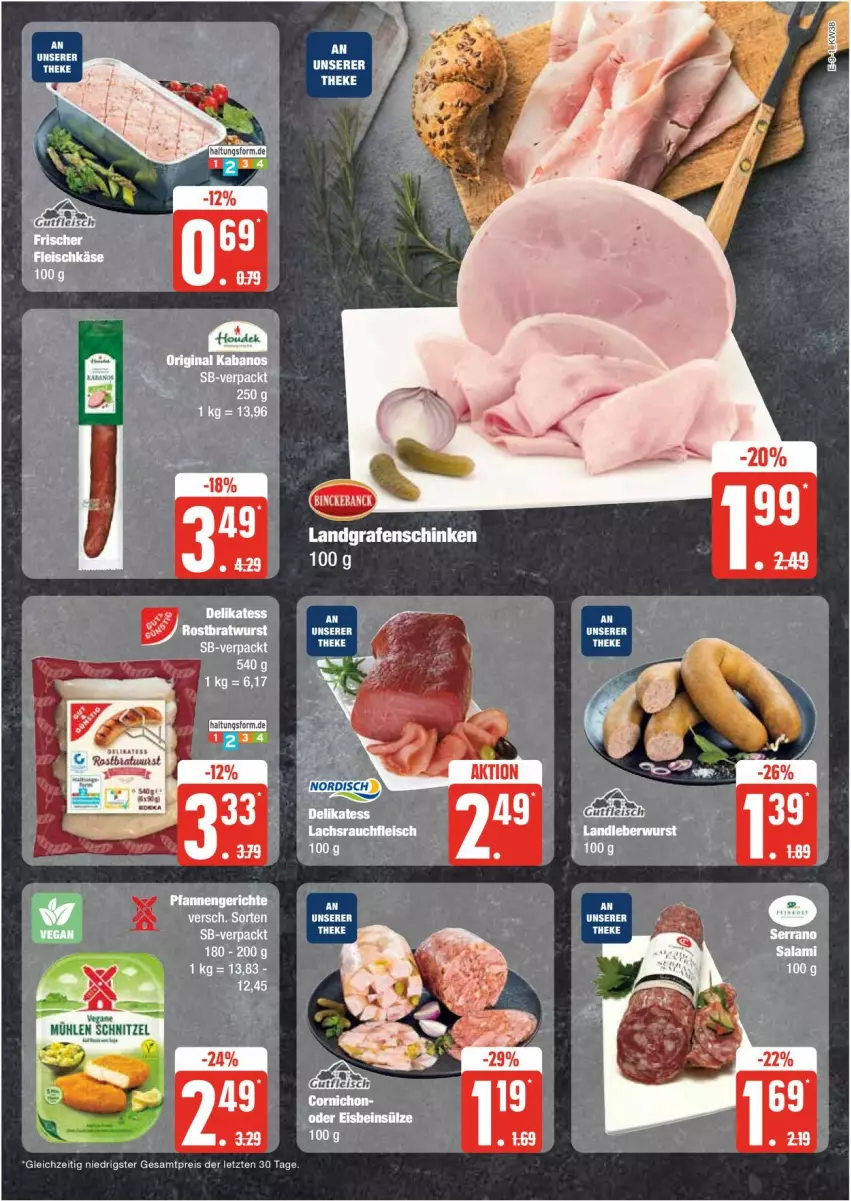 Aktueller Prospekt Edeka - Prospekte - von 16.09 bis 21.09.2024 - strona 9 - produkty: bratwurst, eis, Landgrafenschinken, reis, rostbratwurst, schinken, Ti, wurst, ZTE