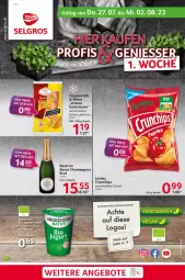 Gazetka promocyjna Selgros - Food - Gazetka - ważna od 02.08 do 02.08.2023 - strona 1 - produkty: beutel, brut, champagne, champagner, chips, coppenrath, crunchips, flasche, Goldstücke, joghur, joghurt, joghurt mild, Vegeta
