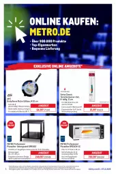 Gazetka promocyjna Metro - Online: Wochen-Angebote - Gazetka - ważna od 07.12 do 07.12.2025 - strona 1 - produkty: angebot, angebote, bratpfanne, eis, elle, erde, küche, messer, Metro, ndk, obst, Ofen, pfanne, pizza, Pizzaofen, Rauch, reis, Ria, rwe, Schal, Schale, Ti, tomate, tomaten