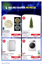 Gazetka promocyjna Metro - Online: Wochen-Angebote - Gazetka - ważna od 07.12 do 07.12.2025 - strona 2 - produkty: angebot, auto, Bau, eis, gefrierfach, küche, Küchen, Kugel, kühlschrank, leds, leine, Metro, ring, Schrank, tarrington house, Ti, Trockner, waschtrockner, Weihnachtsbaum