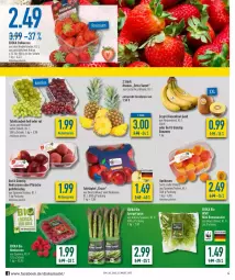 Gazetka promocyjna Diska - Prospekte - Gazetka - ważna od 21.05 do 21.05.2022 - strona 4 - produkty: ananas, aprikose, aprikosen, banane, bananen, Bau, beere, beeren, bio, deka, edeka bio, eis, Elan, erdbeere, erdbeeren, fleisch, himbeer, himbeere, himbeeren, kiwi, Kiwi Gold, natur, Nektar, nektarinen, nektarinen oder, oder pfirsiche, pfirsich, pfirsiche, reis, Romanasalat, salat, Schal, Schale, spargel, spargel grün, tafeläpfel, tafeltrauben, Ti, trauben, ZTE