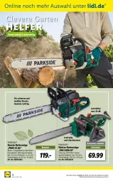 Gazetka promocyjna Lidl - Ab in den Garten - Gazetka - ważna od 01.05 do 01.05.2022 - strona 12 - produkty: eis, Elektro, Garten, Kette, ndk, Parkside, säge, Ti