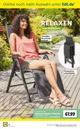 Gazetka promocyjna Lidl - Ab in den Garten - Gazetka - ważna od 01.05 do 01.05.2022 - strona 20 - produkty: axe, Garten, Liege, ndk, rel, relaxsessel, sessel, Ti