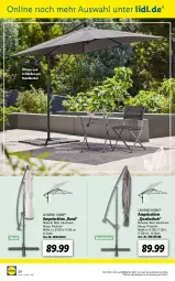 Gazetka promocyjna Lidl - Ab in den Garten - Gazetka - ważna od 01.05 do 01.05.2022 - strona 24 - produkty: ampelschirm, Garten, latte, ndk, quad, Ria, rum, Ti, tisch