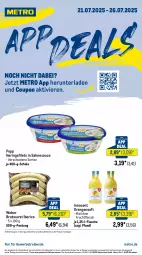 Gazetka promocyjna Metro - App Deals - Gazetka - ważna od 26.07 do 26.07.2025 - strona 1 - produkty: abholpreise, angebot, angebote, bratwurst, coupon, eis, filet, filets, flasche, fleisch, frucht, fruchtfleisch, hering, Herings, heringsfilets, ilag, Innocent, Metro, orange, orangen, orangensaft, Popp, Rauch, reis, ring, rwe, saft, sahne, sauce, Schal, Schale, Ti, weber, wurst