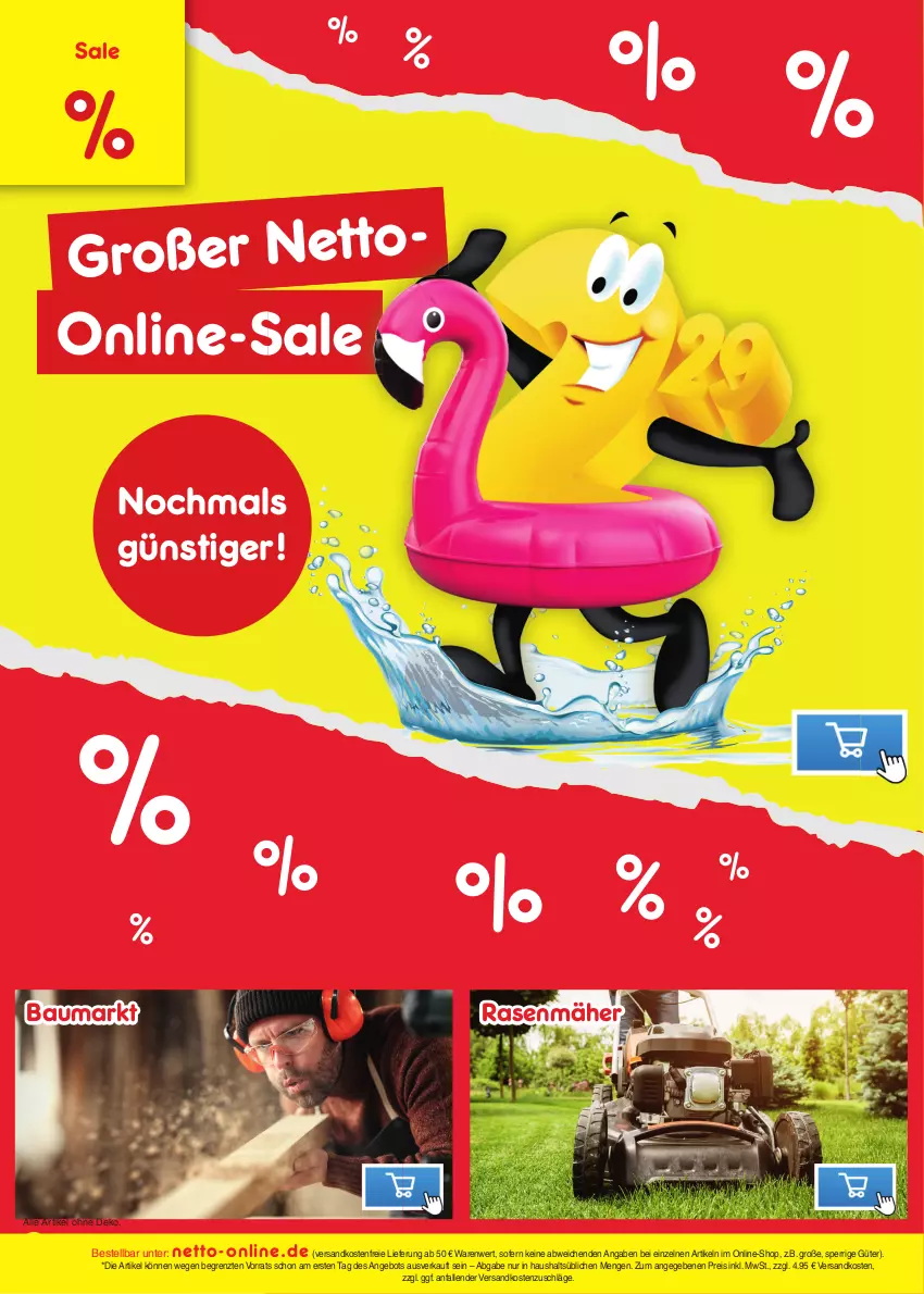 Aktueller Prospekt Netto Marken-Discount - Filial-Angebote - von 15.08 bis 20.08.2022 - strona 48 - produkty: angebot, Bau, eis, ndk, rasen, rasenmäher, reis, Ti, versandkostenfrei, ZTE