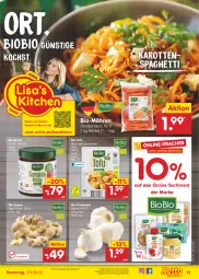 Gazetka promocyjna Netto Marken-Discount - Filial-Angebote - Gazetka - ważna od 20.08 do 20.08.2022 - strona 11 - produkty: angebot, asti, bestpreis, beutel, bio, biobio, Brühe, eis, ingwer, karotten, knoblauch, kracher, möhren, natur, reis, rezept, rezepte, spaghetti, Ti, Tofu, ZTE