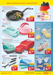 Gazetka promocyjna Netto Marken-Discount - Filial-Angebote - Gazetka - ważna od 20.08 do 20.08.2022 - strona 37 - produkty: angebot, aufbewahrungsbox, backofen, batterie, batterien, bratpfanne, buch, bürste, bürsten, Draht, eier, eis, frischhaltedosen, garnitur, Germ, herdarten, Holz, karotten, kartoffel, Kehrgarnitur, knoblauch, küche, Küchen, Küchenhelfer, longlife, messer, obst, Ofen, pfanne, reis, Sport, spülmaschinen, Ti, Tiere, torte, weck, ZTE, zwiebel, zwiebeln