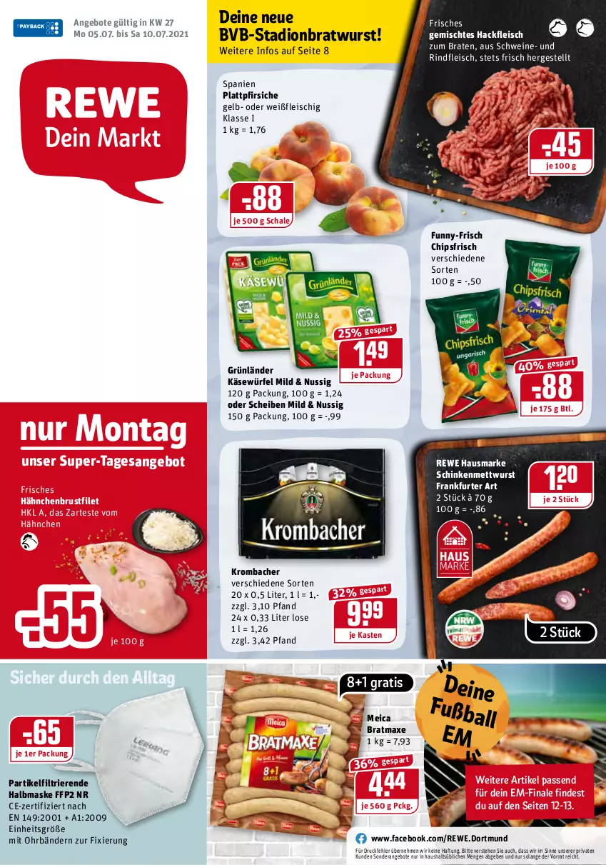 Aktueller Prospekt Rewe - Diese Woche im Angebot! - von 05.07 bis 10.07.2021 - strona 1