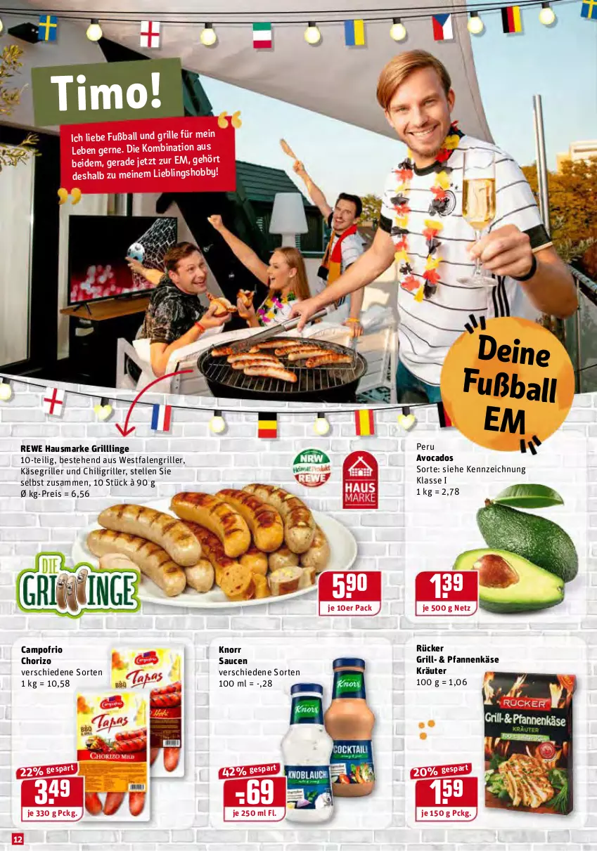 Aktueller Prospekt Rewe - Diese Woche im Angebot! - von 05.07 bis 10.07.2021 - strona 12