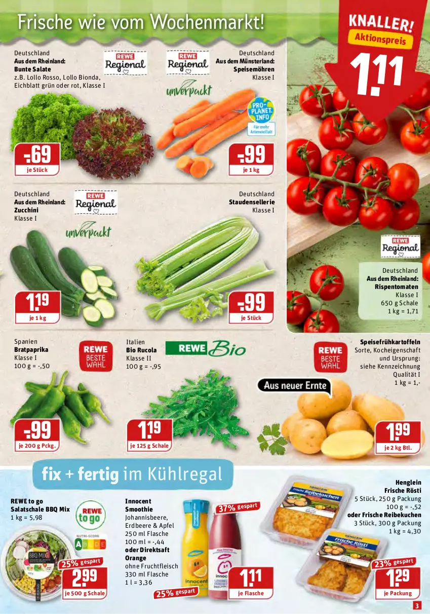 Aktueller Prospekt Rewe - Diese Woche im Angebot! - von 05.07 bis 10.07.2021 - strona 3