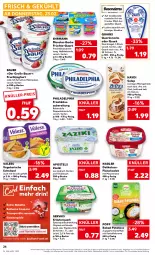 Gazetka promocyjna Kaufland - Gazetka - ważna od 01.03 do 01.03.2023 - strona 24 - produkty: angebot, apostels, auer, baked potatoes, Bau, Bauer, Becher, chili, coupon, coupons, creme, doppelrahmstufe, ehrmann, eis, elle, fleisch, fleischsalat, frischkäse, frischkäsezubereitung, frucht, früchte, fruchtjoghurt, gervais, getränk, gewinnspiel, gin, gouda, gurke, gurken, joghur, joghurt, kartoffel, kartoffeln, Käse, knoblauch, kräuter, mayonnaise, milch, mit gouda, monster, nadler, nuss, paprika, philadelphia, Popp, potatoes, quark, Quarki, Quarkriegel, riegel, salat, schnittlauch, schnitzel, snack, snacks, speisequark, Spiele, Ti, Vegeta, Yo, zaziki, ZTE