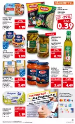 Gazetka promocyjna Kaufland - Gazetka - ważna od 01.03 do 01.03.2023 - strona 25 - produkty: angebot, angebote, barilla, beutel, bio, Bio-Olivenöl, bolognese, chili, filet, filets, fisch, followfish, frucht, honig, in olivenöl, Instant-Nudeln, kräuter, kräutern, leine, LG, mac, maggi, Makrele, Makrelenfilets, mit gemüse, natives olivenöl, nudel, nudeln, olive, oliven, olivenöl, olivenöl extra, pasta, pasta-sauce, rel, ricotta, saft, salat, Sardinen, sauce, thunfisch, Thunfischsalat, Ti, Tiere, zitrone