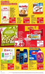 Gazetka promocyjna Kaufland - Gazetka - ważna od 01.03 do 01.03.2023 - strona 4 - produkty: angebot, colorwaschmittel, creme, dalli, duschgel, fa duschgel, ferrero, Ferrero Rocher, haselnuss, Haselnusscreme, hipp, keks, kekse, Kinder, kinder bueno, kitkat, lion, milch, nestlé, nuss, nutella, pistazien, raffaello, riegel, salz, schoko, schokolade, schokoriegel, Ti, waschmittel, windeln, ZTE