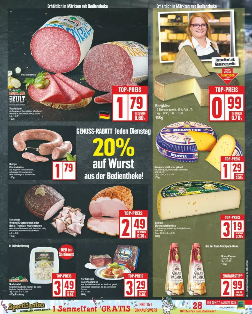 Aktueller Prospekt Edeka - Prospekte - von 15.07 bis 20.07.2024 - strona 5 - produkty: grana, grana padano, Käse, nuss, padano, Rana, tee, Ti