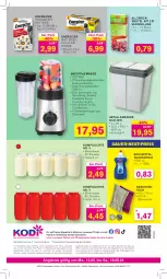 Gazetka promocyjna Kodi - Prospekte - Gazetka - ważna od 19.05 do 19.05.2024 - strona 8 - produkty: Allzweckbeutel, angebot, angebote, auer, batterie, batterien, Bau, baumwolle, Behälter, beutel, edelstahl, eis, eiskaffee, elle, energizer, flasche, geschirr, geschirrtuch, kaffee, lenco, LG, reis, shake, smoothie, smoothies, spülmittel, teller, Ti, trinkflasche, tuc, weck, wolle