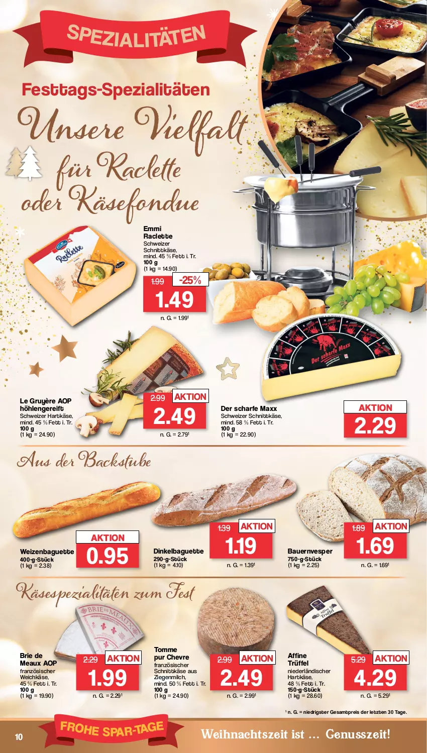 Aktueller Prospekt Famila - Prospekte - von 19.12 bis 24.12.2022 - strona 10 - produkty: auer, baguette, Bau, Bauer, brie, eis, emmi, Fondue, französischer weichkäse, hartkäse, Käse, milch, nuss, reis, schnittkäse, schweizer hartkäse, schweizer schnittkäse, Spezi, stube, Ti, Trüffel, weichkäse, ZTE